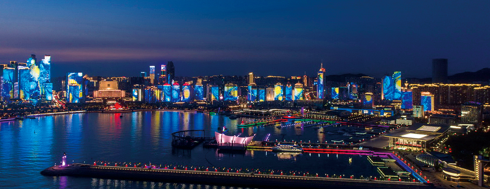 青島奧帆中心夜景提升