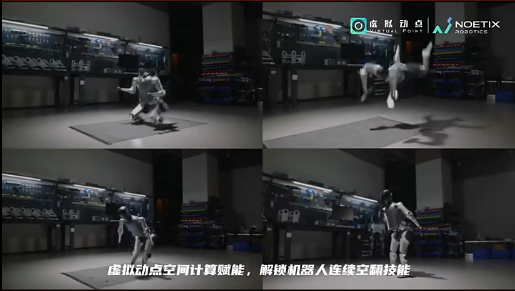利亞德·虛擬動(dòng)點(diǎn)賦能合作伙伴解鎖機(jī)器人連續(xù)空翻